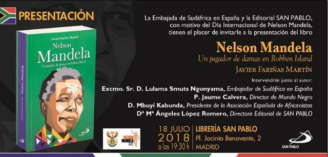 Javier Fari&ntilde;as presenta en Madrid 'Nelson Mandela. Un jugador de damas en Robben Island'