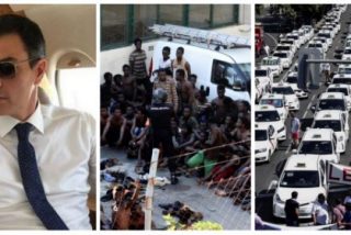 El indolente 'apostol del Aquarius' no est&aacute; para fotos en Ceuta ni con ciudadanos bloqueados por taxistas