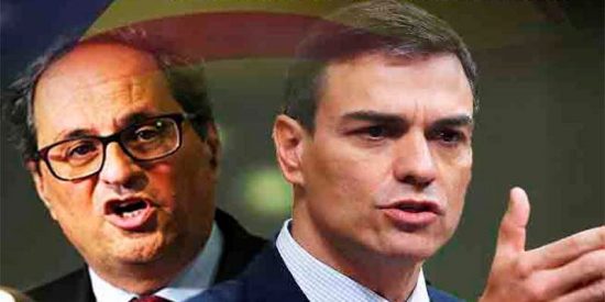 Pedro S&aacute;nchez 'El Incompetente' entrega al fan&aacute;tico Torra las herramientas para destruir Espa&ntilde;a