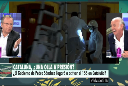 Ana Terradillos corta en directo a Inda por llamar "hijo de puta" al violento separatista