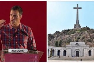 Los bandazos de S&aacute;nchez con el Valle de los Ca&iacute;dos: De "monumento a la reconciliaci&oacute;n" a "cementerio civil"
