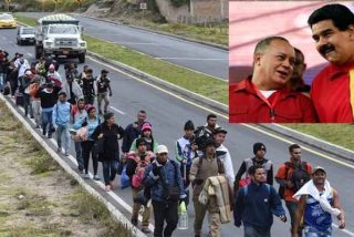 El dictador Maduro tiene la desvergüenza de pedir a quienes huyen del hambre en Venezuela que "dejen de lavar retretes" y regresen