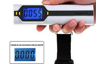 Gadgets de viajes: B&aacute;scula de equipaje Vesgantti Digital