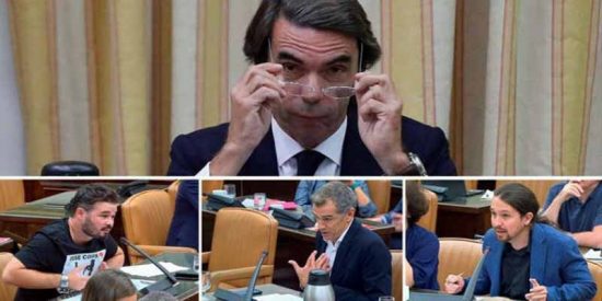 La tremenda tunda de Aznar a Rufián, Cantó e Iglesias revitaliza su figura ante las bases del PP