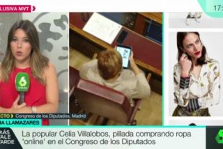 Celia Villalobos se marca un nuevo Candy Crush pillada comprando ropa en plena sesi&oacute;n de control