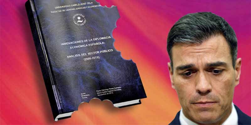 El 'doctor' Pedro S&aacute;nchez hasta plagi&oacute; en su libro una nota de prensa textual del Consejo de Ministros