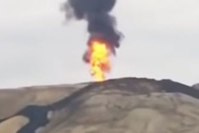 As&iacute; entra en erupci&oacute;n uno de los volcanes de lodo m&aacute;s grandes del mundo