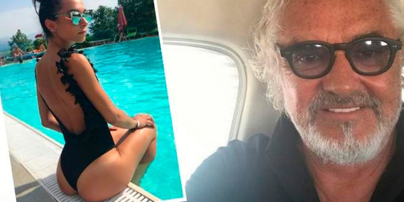 Flavio Briatore presume de su joven nueva novia modelo