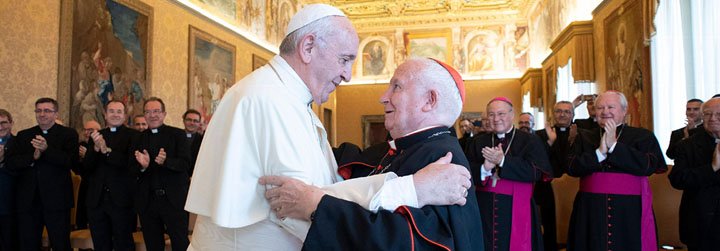 El cardenal Ca&ntilde;izares traslada al Papa Francisco la "adhesi&oacute;n y comuni&oacute;n inquebrantable" de la di&oacute;cesis de Valencia