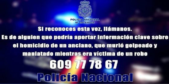 &iquest;Reconoces esta voz? Es el despiadado asesino de un anciano en Santander