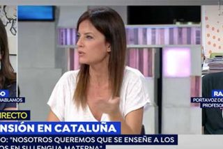 La presidenta de 'Hablamos Espa&ntilde;ol' y Cristina Segu&iacute; le cierran la bocaza al adoctrinador de ni&ntilde;os catalanes