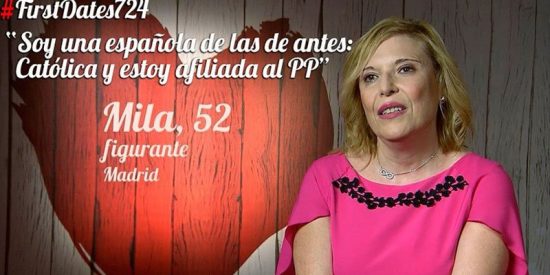 'First Dates': junta a un independentista con una "espa&ntilde;ola como las de antes, cat&oacute;lica y del PP"