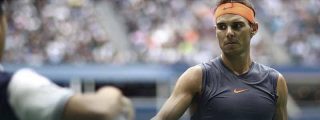 Nadal abandona por lesi&oacute;n en la rodilla ante Del Potro que jugar&aacute; la final del US Open contra Djokovic