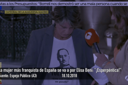 Elisa Beni va a por lana con la mujer m&aacute;s franquista de Espa&ntilde;a y sale trasquilada