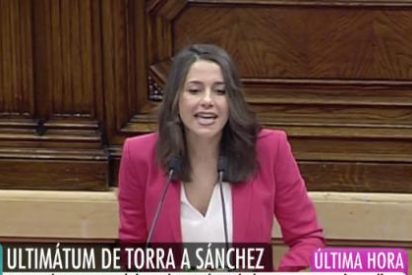Espectacular Arrimadas dejando en absoluto rid&iacute;culo al Torra l&iacute;der y alentador de comandos separatistas
