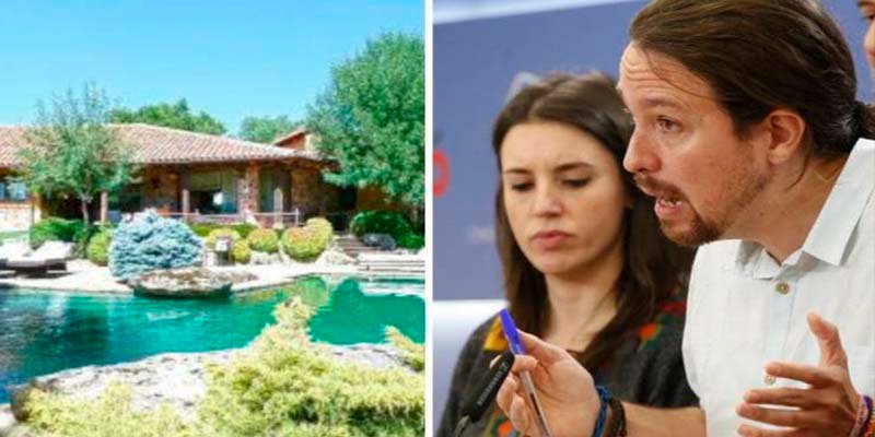 Irene Montero, Pablo Iglesias y el suntuoso chalet en Galapagar de los dirigentes de Podemos.