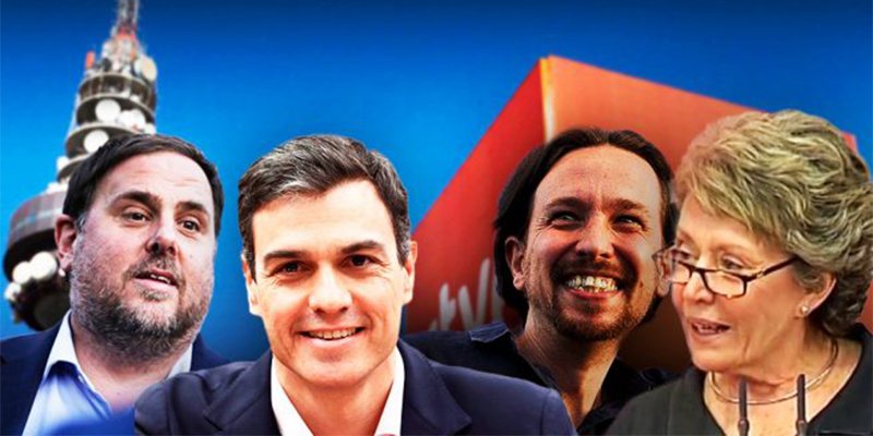 El 'okupa' Sánchez y el 'chavista' Iglesias son letales para España