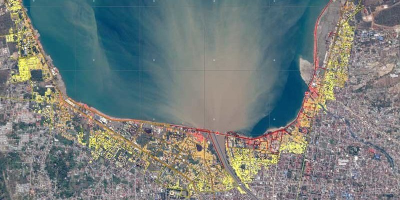 As&iacute; son los mapas que muestran la destrucci&oacute;n sufrida en Indonesia tras el terremoto y el tsunami
