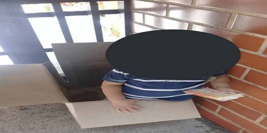 Tristeza e indignaci&oacute;n: abandonan a un ni&ntilde;o dos a&ntilde;os en una caja de cart&oacute;n en Caracas