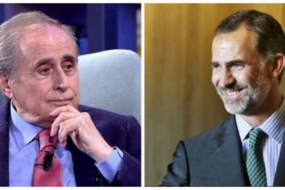 Jaime Pe&ntilde;afiel y el rey Felipe VI.