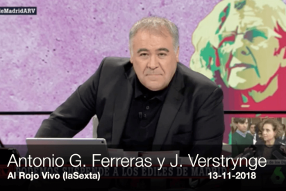 Ferreras y Verstrynge pierden el norte bromeando en TV con los polvos que se echan por la nariz...