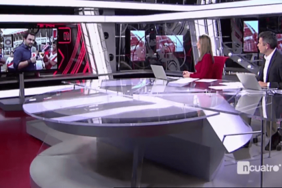Delirante conexi&oacute;n televisiva de este reportero desde el Monumental...