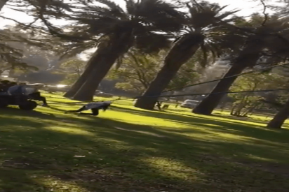 Esta modelo acaba con collar cervical tras ser catapultada en el rodaje de un anuncio