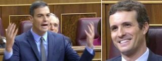 &iexcl;Y ni se pone colorado! El lamentable 'chiste' de Pedro S&aacute;nchez sobre ganarle las elecciones al PP...