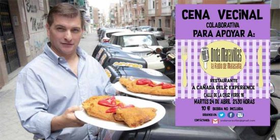 El 'Rey del Cachopo' montó una cena para financiar la radio de los podemitas del Patio Maravillas