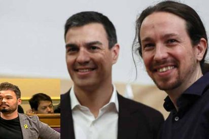 'Coletas' Iglesias y 'Zoquete' Rufián ponen fecha de caducidad a 'Okupa' Sánchez