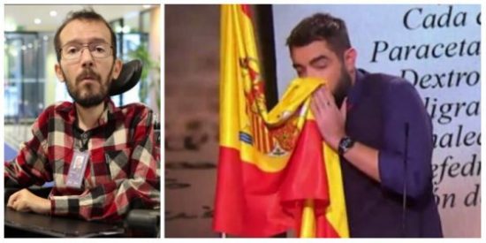 Echenique apoya la guarrada de Dani Mateo y se lleva la del pulpo: "La pr&oacute;xima vez que se limpie la cara en tu polla"
