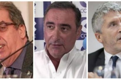 Santi Gonz&aacute;lez, Carlos Herrera y Grande-Marlaska.