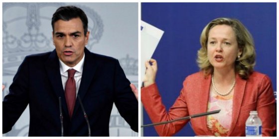 Pedro Sánchez y Nadia Calviño