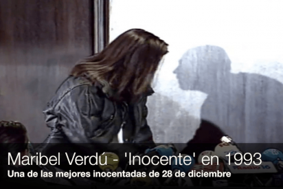 Inocentadas top: una jovenc&iacute;sima Maribel Verd&uacute; pas&aacute;ndolo realmente mal en 1993
