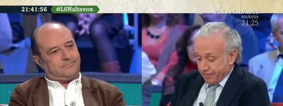 Marhuenda destroza a Sard&aacute; por llamar "facha" a Vox: "&iexcl;T&uacute; eres un ignorante!"