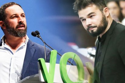El aplauso de los simpatizantes de VOX a Rufián por describir a Abascal en un tuit