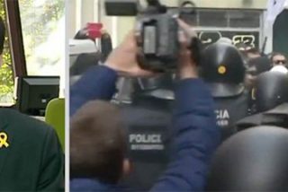 Este vil separatista insin&uacute;a que Puigdemont deber&iacute;a llamar a la rebeli&oacute;n en Catalu&ntilde;a como buen presidente en el exilio