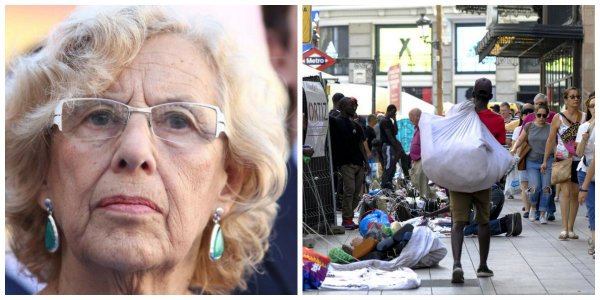 La distensi&oacute;n de Carmena con los manteros se le vuelve en contra: los comerciantes de u&ntilde;as y ellos la llaman racista