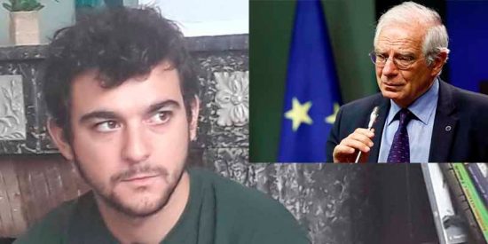 Un violento CDR en fuga escrachea a Borrell en Bélgica: "¡La Constitución es una puta farsa!"