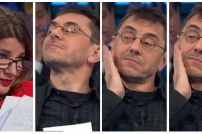 Mar&iacute;a Claver, aguantando las gilipolleces de Monedero.