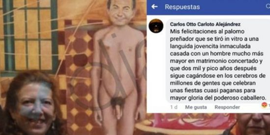 &iquest;Sab&iacute;as que Podemos de Navalcarnero llama a Dios 'palomo pre&ntilde;ador que se tir&oacute; in vitro' a la Virgen Mar&iacute;a?