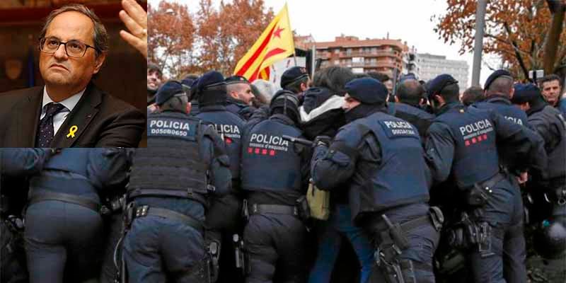 La Rebelión de los Mossos: amenazan a Torra con dejar a los CDR asaltar el Parlament de Cataluña este 21 de diciembre