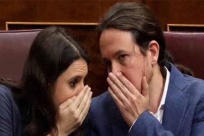 Irene Montero con Pablo Iglesias (PODEMOS).