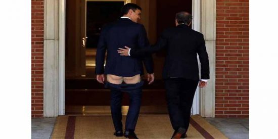 El socialista Pedro Sánchez vende a España para mantenerse unos meses en la poltrona