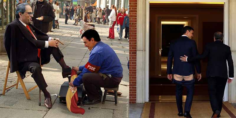Los españoles no se merecen un presidente de mierda que permite humillar a España