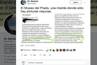 Cosas de progres: "Las obras del Museo del Prado no representan una sociedad moderna y laica"