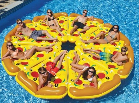 colchoneta porción pizza