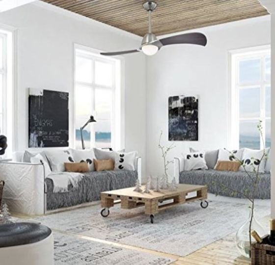 ventilador de techo dos aspas metálico