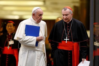 El papa con el cardenal Parolin