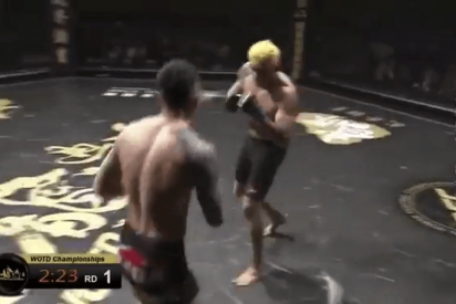 Luchador de artes marciales vence al &ldquo;campe&oacute;n" con solo una patada